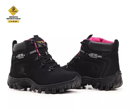 Bota Coturno Botina Masculina Caterpillar Bico pvc Palmilha em Gel  Impermeável