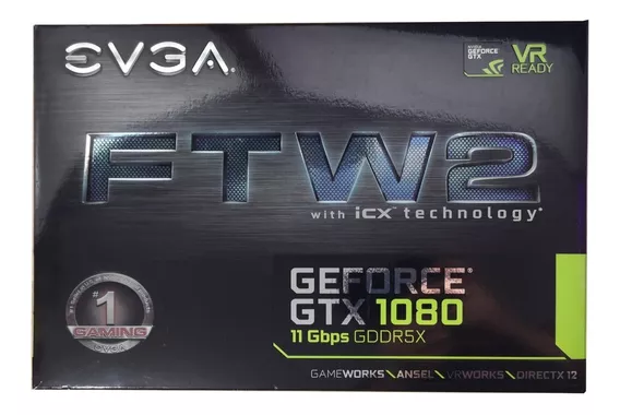 Nvidia Gtx 1080, Evga Ftw 2, 8gb Gddr5x, Como Nueva