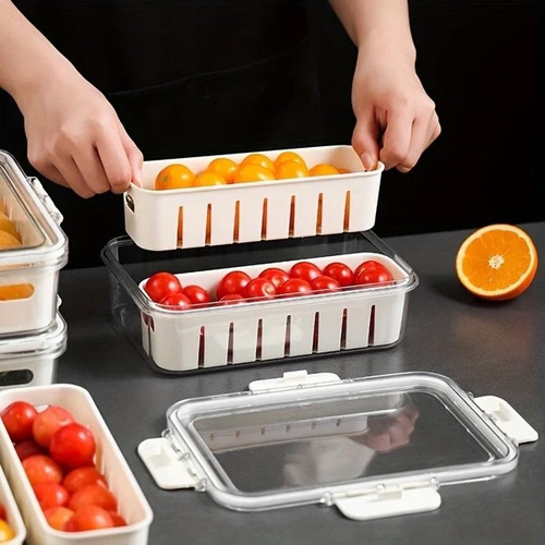 Taper Hermetico Contenedor Con Division Para Alimentos