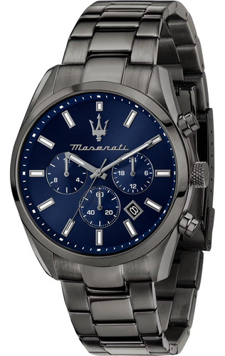 Reloj Maserati Attrazione R8853151012 Color de la correa Gris oscuro
