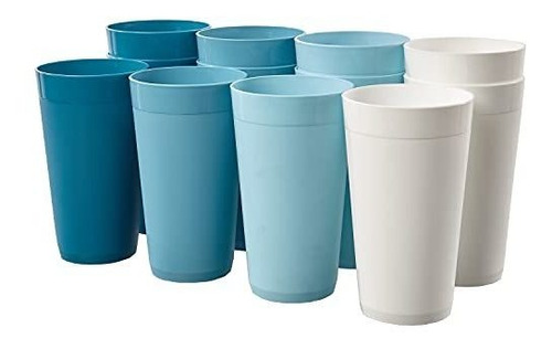 Vasos De Agua Apilables De Plastico Irrompible De 20 Onzas E