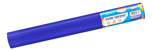 Plástico Adesivo Azul Brilho 80mic 45cmx10 Metros Brw