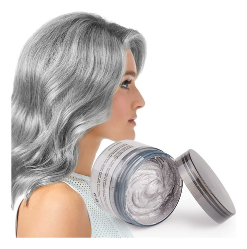  Cera De Color Para El Cabello, Cera De Cabello Gris Plateado