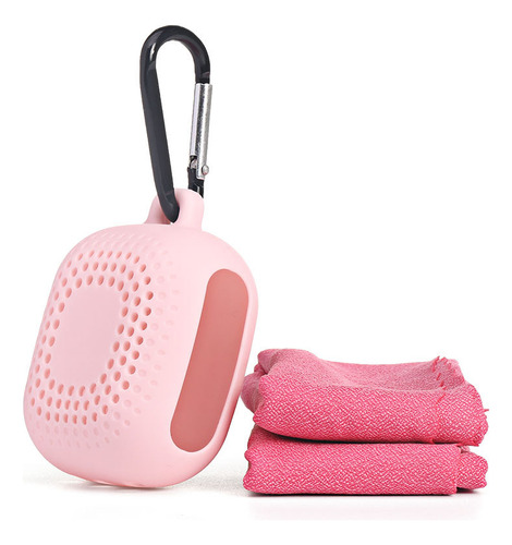 Toalla De Secado Rápido Con Funda De Silicona Y Rosa Que Abs