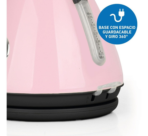 Imagen 5 de 10 de Jarra Eléctrica Peadboy Vintage 2000 W 1,7 Litros 80 - 100 C