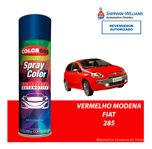 Tinta Spray Automotivo Vermelho Modena Fiat 300ml