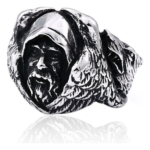 Anillo De Plata De Cuervo De Odin De Mitología Nórdica Para