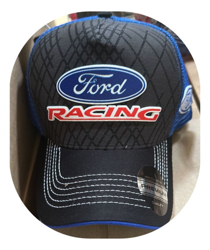 Boné Ford Trucker Snapback Maverik Mustang Ranger Tela Azul