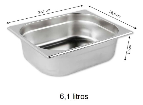 Carro Duplo Buffet 6 Cubas Quentes 3 Frias Restaurante