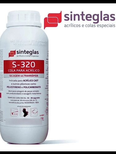 1l Cola Acrílica Sinteglas S-320 Ultra -