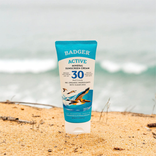 Crema Mineral Sunscreen Badger Spf 30, 85 Ml, Amplio Espectr
