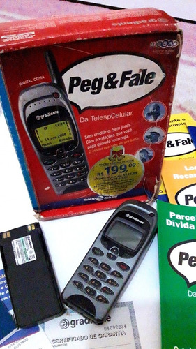 Antigo Celular Gradiente Pég & Fale Com Caixa E Nota Fiscal