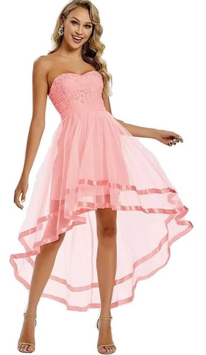 Vestido Fiesta Dama Formal Encaje Color Durazno | Meses sin intereses Vestido Fiesta Dama Formal Encaje Color Durazno | Meses sin intereses