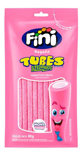 Gomas Fini Tubo X 80 Gr Tuty Fruty Acido 8185