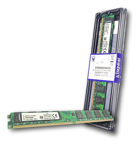 Memoria Ram 2gb Ddr2 800 Mhz Pc2-6400 Kingston Full Compatib