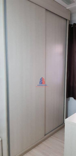 Apartamento Com 3 Dormitórios À Venda, 60 M² Por R$ 300.000 - Residencial Campos Verdes - Parque Universitário - Americana/sp - Ap0840