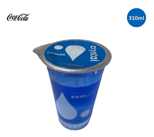 Kit 48 Água Mineral Crystal Sem Gás Copo Com 310ml Coca-cola