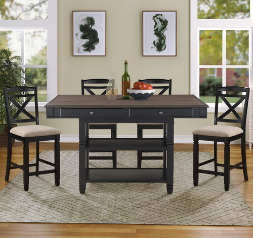 Lexicon Krismer Mesa De Comedor Con Altura De Mostrador Color De La Tapa Color De Las Patas