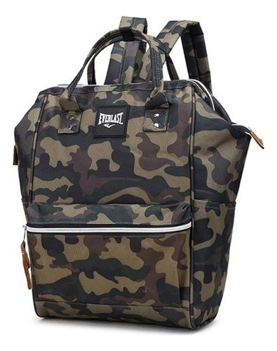 Mochila Cartera Camuflada Everlast Mujer Urbana Dama Moda