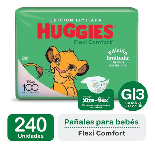 Pañales Para Bebes Huggies Flexi Comfort Pack X4