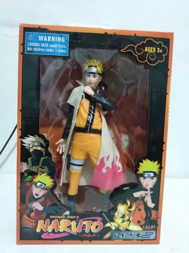 Boneco Action Figure Decoração Geek Naruto Uzumaki Hokage