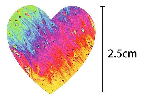 500 Uds Pegatinas De Corazón Para Niños Pegatina 1 Pulgada