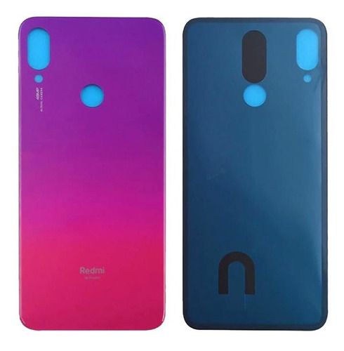 Tapa Trasera Vidrio Para Xiaomi Redmi Note 7 Color Rojo