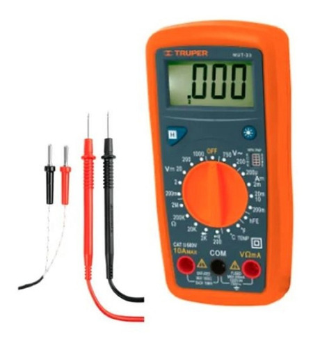 Tester Digital 10 Amp Profesional Medidor Truper Multimetro