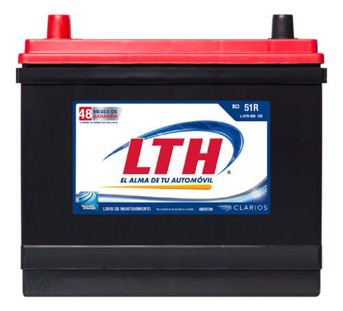 Batería Lth Para Acura Tsx Mod 2010