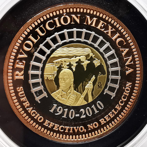 Moneda Trimetálica Centenario Revolucion 1910 2010