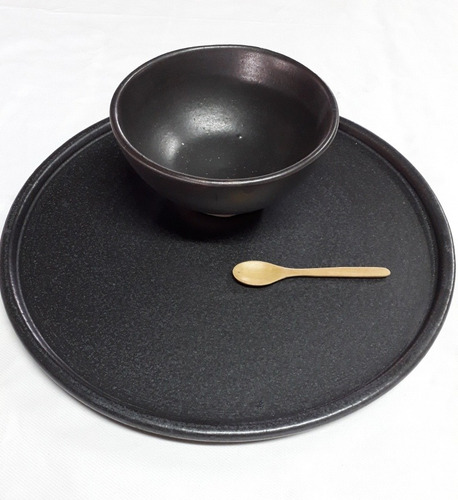 Imagen 2 de 9 de Platos Redondos 30cm Cerámica Gres Vajilla Restaurante