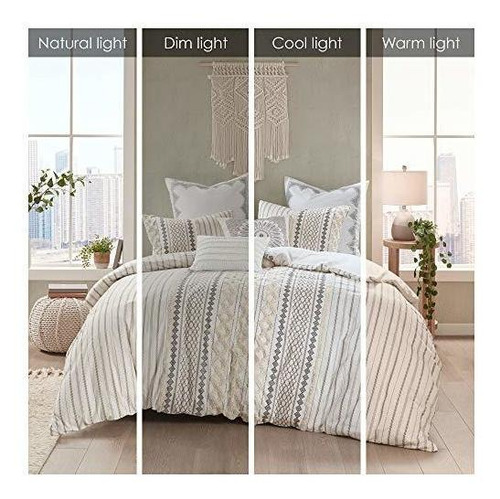 Edredon De Algodon De Color Blanco Con Fundas Para Almohada