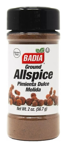 Pimienta Dulce Molida Badia 56.7g Sin Gluten Kosher Allspice