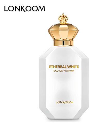 Perfume Gourmet para Mujer EDP de Larga Duración Frutas Tropicales Vainilla Dulce Aromas Seductores y Sexys Lonkoom Ethereal White Eau De Parfum