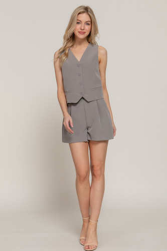 Short Formal Para Mujer Con Pinzas Comodidad Estilo Moderno