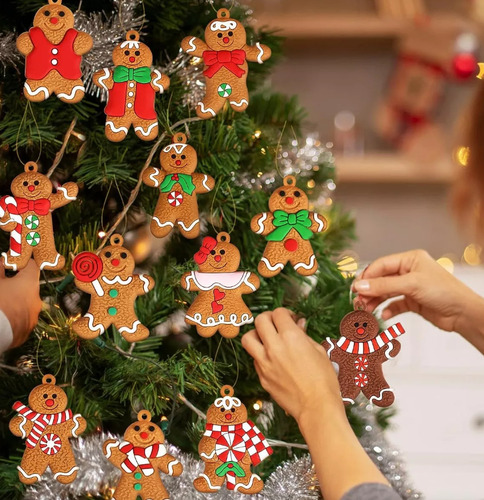 Adornos Colgantes Navideños, 24 Unidades, Bonita Decoración,