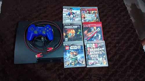Play Station 3 Con Juegos Y Con 2 Controles (Usado)