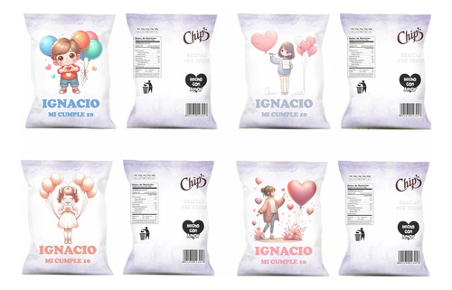 Chip Bag Kit Imprimible Bolsitas Boca Juniors Envioxemail