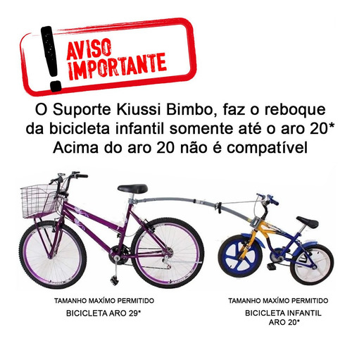 Reboque Kiussi Para Bicicleta Infantil - Bimbo