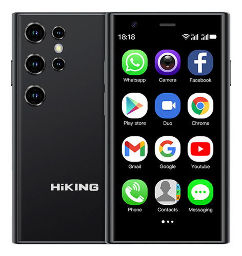 Mini Phone Hiking Mini S23 3g 2gb Ram + 16gb Rom Black Dual Sim Android 8.1 Cámara Frontal De 0.3 Mp