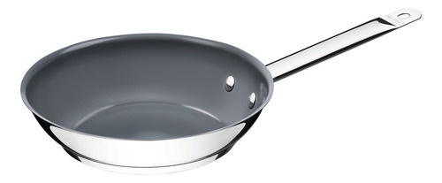 Frigideira Antiaderente Ceramica Indução Tramontina 30cm Cor Inox