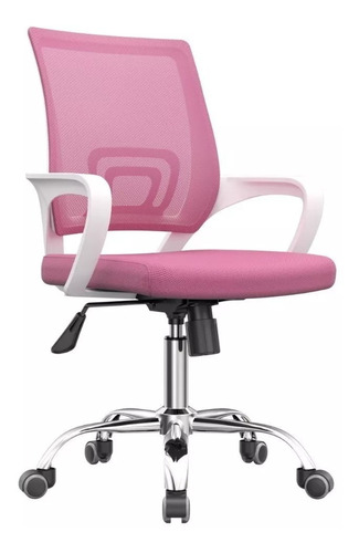 Silla De Escritorio Ergoclass® Adara Rosada