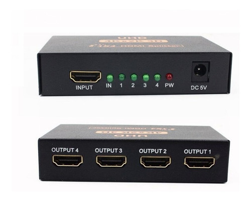 Amplificador Splitter Multiplicador X4 Hdmi 1080p Fullhd 3d