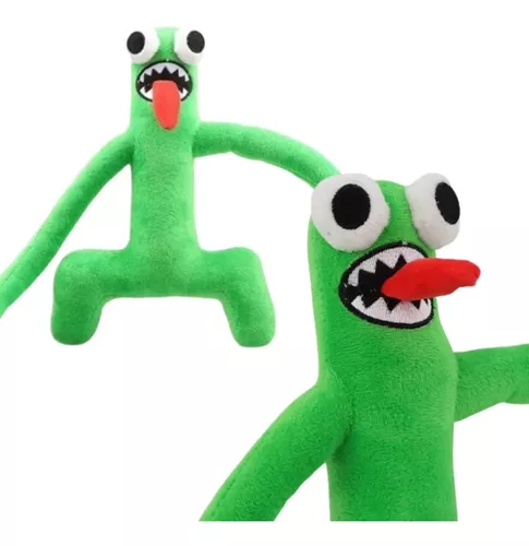 Green boneco de pelúcia Rainbow friends Roblox