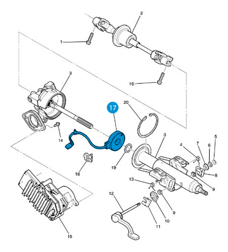 Sensor Angulo Direccion Para Malibu 2.2l 2004 A 2007