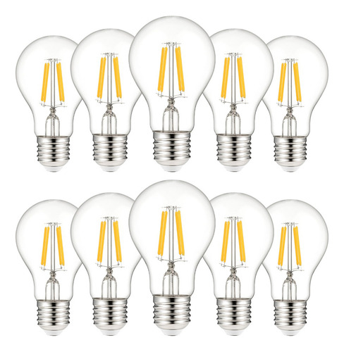 10pza Bombilla Led E27 De 4w Para Uso Doméstico Araña Retro