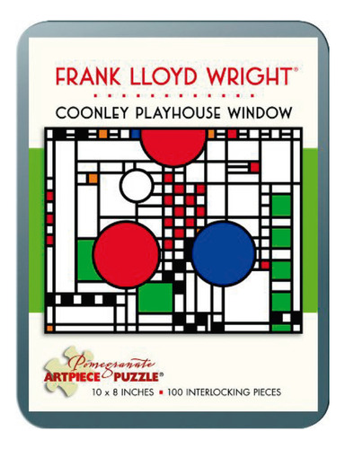 Puzzle Rompecabezas 100 Piezas De Frank Lloyd Wright, De Lloyd Wright, Frank. Editorial Galison En Inglés, 2020