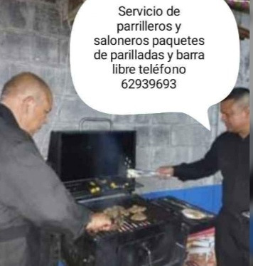 Servicio De Parrilleros Y Saloneros A Domicilio 