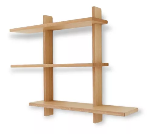 32.63€, Estante nórdico de madera para pared, estantes flotantes, bandejas,  estantes, esta…