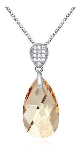 Swarovski Crystal Dije Oro Oval Ak Jewelry Plata 925